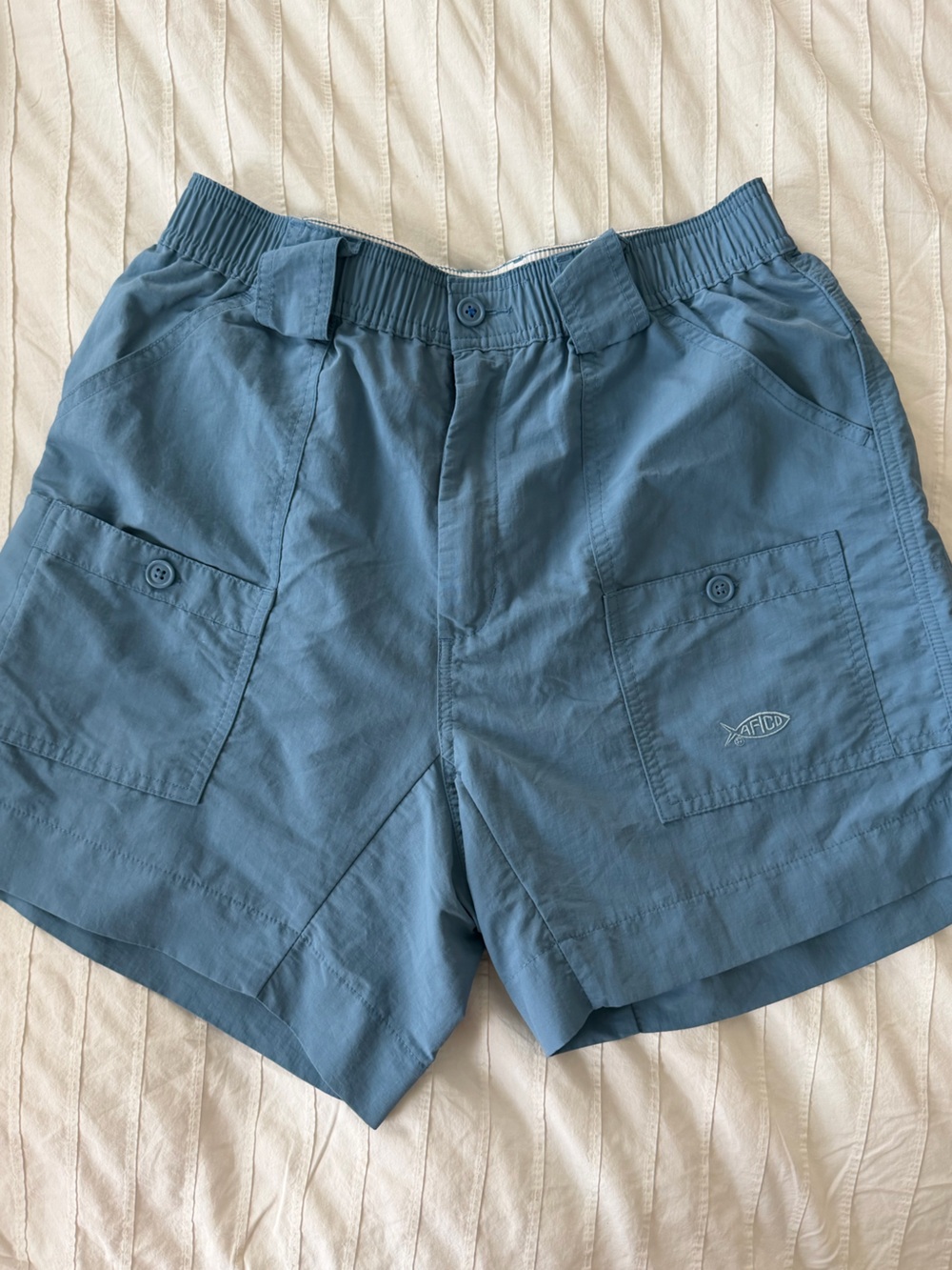 AFTCO Steel Blue Cargo Shorts